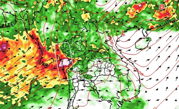 ไทยตอนบนฝนตกหนัก  จากมรสุมตะวันตกเฉียงใต้