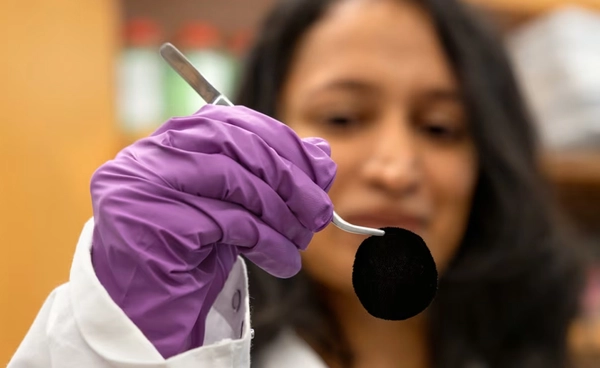 นักวิจัยพัฒนา "ผ้าสีดำมืดที่สุดเท่าที่เคยสร้าง" ดูดซับแสงเกือบทั้งหมด แรงบันดาลใจจากนกปักษาสวรรค์