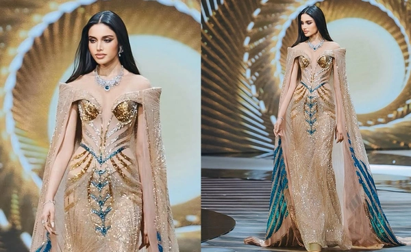 เบื้องหลัง "วีนา ปวีณา" กับชุดราตรีที่ใช้ช่าง 16 คน ปักนาน 7 วัน