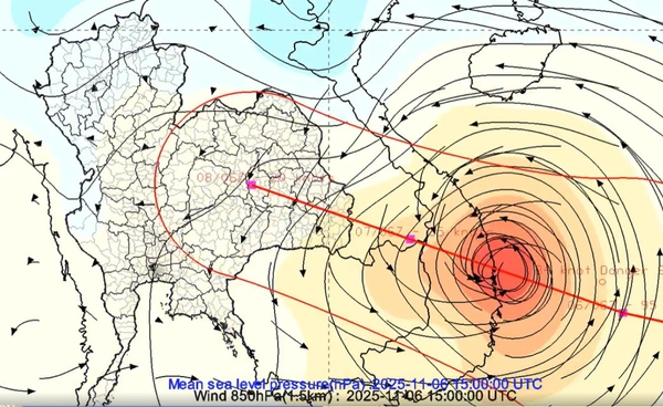 “คัลแมกี” เข้าอีสาน ทำทั่วไทยฝนเพิ่ม ก่อนสัมผัสลมหนาวกลางพ.ย.