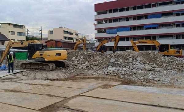 รฟม. รื้ออาคารสน. สามเสน เสร็จเรียบร้อยแล้ว เร่งเจาะสำรวจ-ปรับปรุงคุณภาพดิน