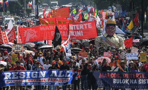 ฟิลิปปินส์ประท้วงต้านทุจริต โครงการป้องกันน้ำท่วมที่ไม่มีอยู่จริง