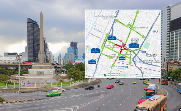 คนกรุงเช็กที่นี่! เส้นทางหลีกเลี่ยง อนุสาวรีย์ชัยสมรภูมิ  28 มิถุนายน 2568