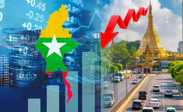 เวิล์ดแบงก์ชี้ "เศรษฐกิจเมียนมา" ยังอ่อนแอ คาด GDP หดตัว 2% 