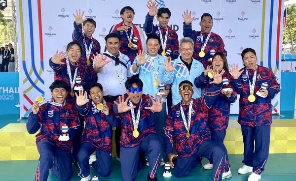 เหรียญประวัติศาสตร์! ทีมชาติไทย เบสบอล 5 คน ผงาดคว้าทองซีเกมส์