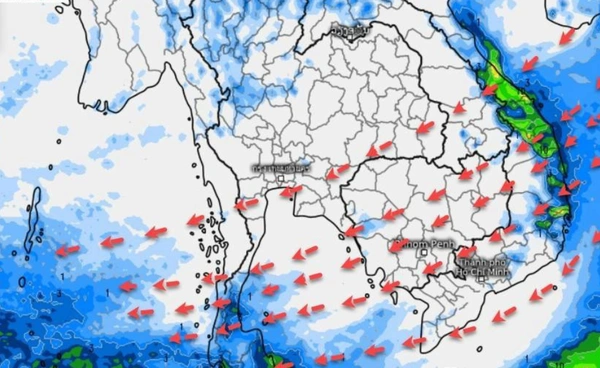 เตือนภาคใต้ 6 จังหวัด  ระวังฝนตกหนักมาก  ส่วนไทยตอนบนเย็นลง 2-5 องศาฯ
