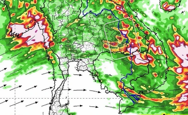 22-27 ก.ย. ฝนชุกทั้งสัปดาห์ จากร่องมรสุม ลมมรสุม  และอิทธิพลของพายุ “รากาซา”