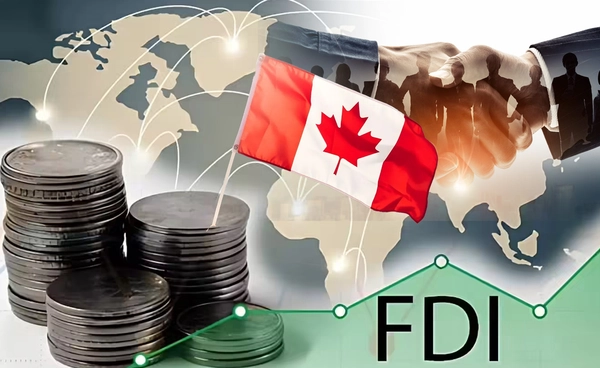 FDI ไหลเข้าแคนาดาต่ำสุดรอบ 5 ไตรมาส 