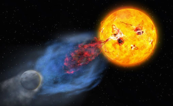 พายุสุริยะอันทรงพลังจากดาวฤกษ์อายุน้อยอาจเป็นกุญแจสู่การกำเนิดชีวิตบนดาวเคราะห์ต่างดาว