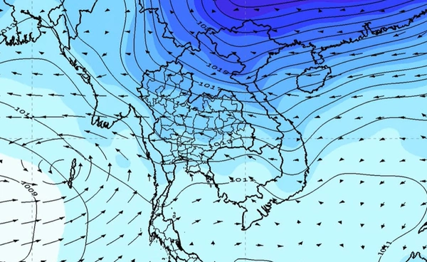ลมหนาวจากจีนมาแล้ว เหนือ-อีสานเย็นก่อน ใต้ระวังฝนตกหนัก