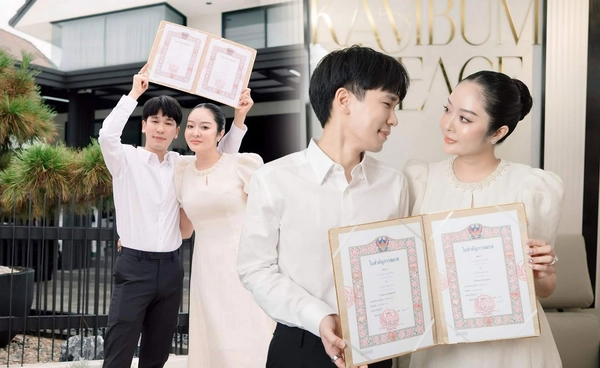 แก้มบุ๋ม-พีท โพสต์โชว์ทะเบียนสมรส เจอแซว!อยากเห็น"สูติบัตร"ต่อเลย