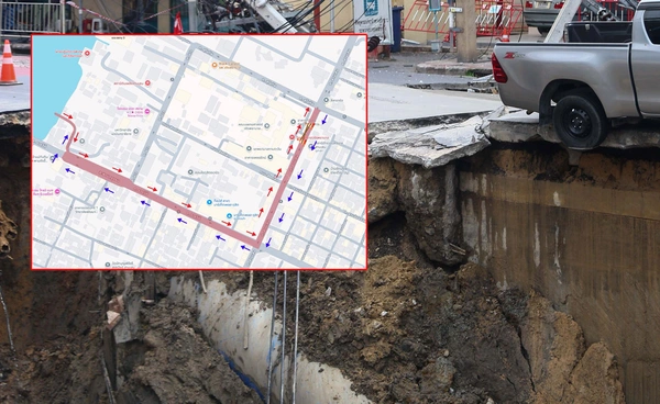 แนะเลี่ยง! ถนนสามเสน ใช้เป็นเส้นทางบรรทุกทรายถมถนนทรุด 30 ก.ย. - 7 ต.ค. 68 ตลอดทั้งวัน