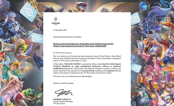 Tokyogurl ถูกแบน! จากซีเกมส์ 2025 และ RoV ทุกทัวร์นาเมนต์ หลังผิดกติกาแข่งขัน