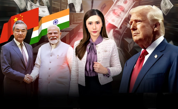 จีน - อินเดีย จับมือฟื้นสัมพันธ์ สู้ศึก "ภาษีทรัมป์" 