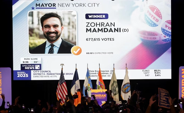 นิวยอร์กได้ผู้ว่าใหม่ "โซราน มัมดานี" นิวเจอร์ซีย์มีขู่วางระเบิดหน่วยเลือกตั้ง