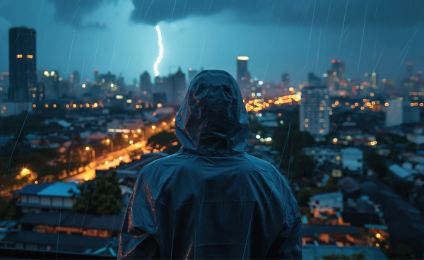 ฝนแช่กับน้ำท่วมหาดใหญ่ เมื่อฝนไม่หยุดตก และเมืองอยู่ในตำแหน่งรับน้ำเต็มๆ