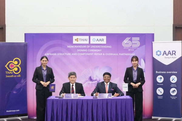 การบินไทย–AAR เสริมศักยภาพ MRO สู่ศูนย์กลางซ่อมบำรุงอากาศยานในภูมิภาค
