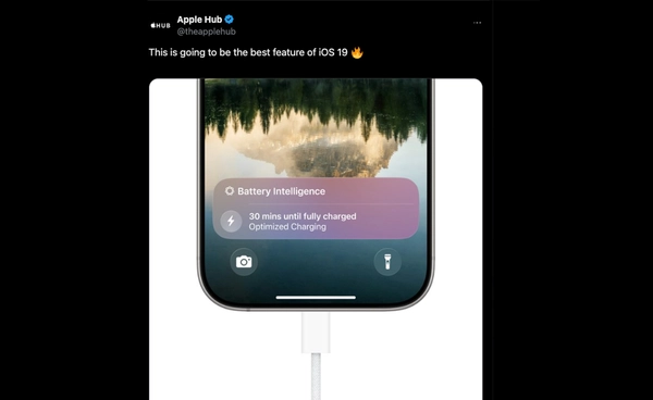 Apple iOS 19 จัดการแบตดีขึ้น​ มี Battery Intelligence บอกเวลาชาร์จแบตได้ พร้อมอัปเดต OS ใหม่ใน WWDC 2025