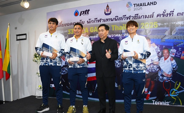 บิ๊กสุชัย ตบรางวัลซีเกมส์ 3 ล้านบาท หวังเทนนิสไทยได้เหรียญเอเชี่ยนเกมส์ 