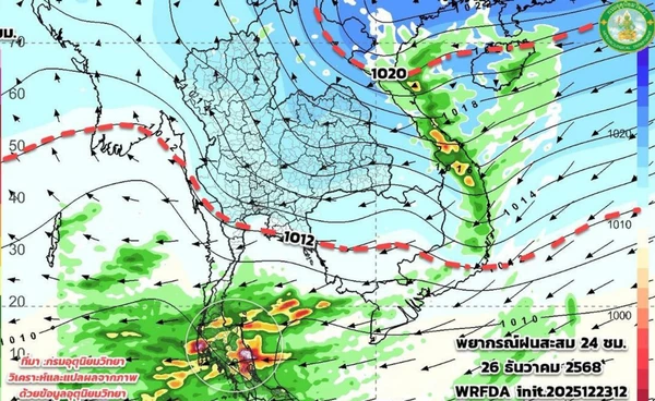 ภาคเหนือยิ่งหนาว  ภาคใต้ยิ่งฝนตกหนัก  ภาพสะท้อนฤดูกาลของประเทศไทย