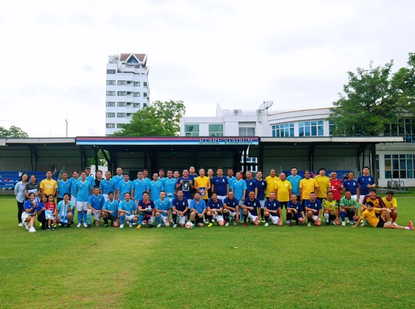  ชมรมฟุตบอลศิษย์เก่า นพม. จัดแข่งขัน “ฟุตบอลกระชับมิตร​ ศึก 3 เส้า” นพม.-ปกส.-TNN