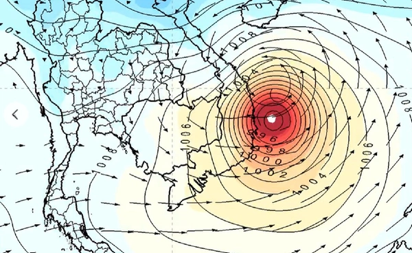 พายุก่อตัวในฤดูหนาว  เข้าใกล้เวียดนาม 6-8 พ.ย.นี้
