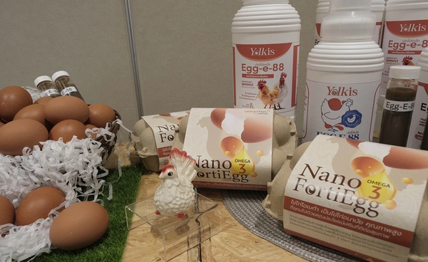 อว. โดยนาโนเทค สวทช. จับมือนาโนเต้  เปลี่ยนของเหลือจากโรงงานสู่สารเสริมอาหารไก่ไข่ สร้าง “ไข่โอเมก้าสูง” ยกระดับเกษตร-อุตสาหกรรม