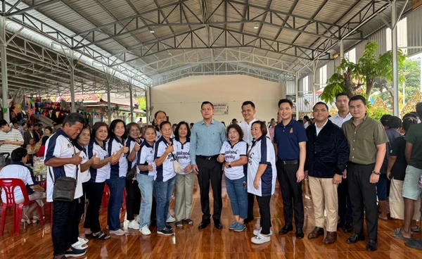 "ธนกร" ร่วมงานวันเกิด "ฐาปกรณ์ กุลเจริญ" ย้ำชาวบ้านหนุน"คนละครึ่ง"