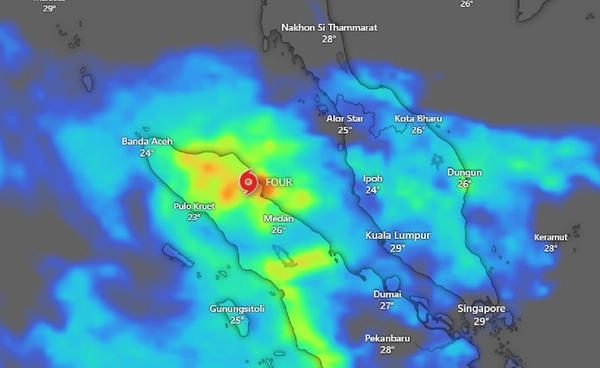 “พายุไซโคลน” บริเวณช่องแคบมะละกา  ตัวการหลักทำ 3 ประเทศน้ำท่วมหนัก