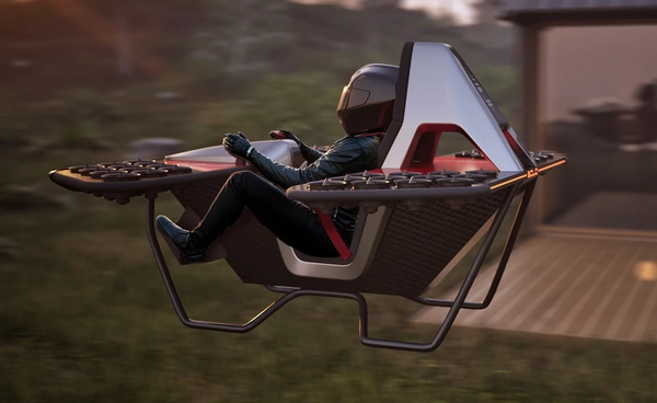 “มอเตอร์ไซค์บินได้” LEO Solo JetBike ลอยฟ้าหนี “รถติด” บินคนเดียวไม่แบ่งใคร 