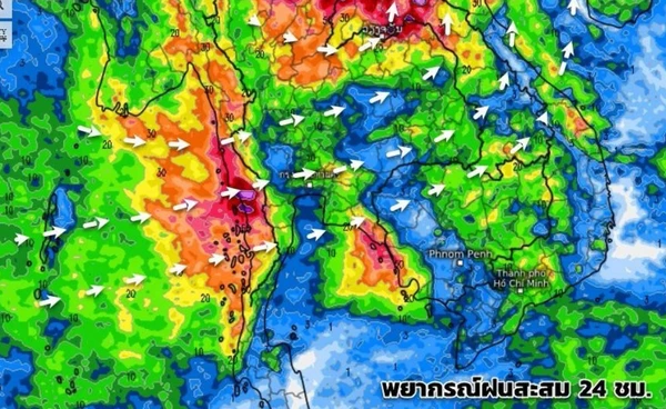“พายุคาจิกิ” เข้าไทยวันนี้ เคลื่อนปกคลุม “น่าน” ช่วงเย็น