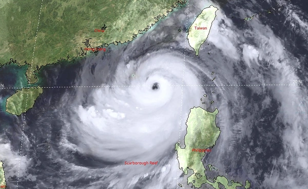 เปิดภาพดาวเทียมล่าสุด “ซูเปอร์ไต้ฝุ่นรากาซา” มุ่งหน้าเกาะฮ่องกงและจีนแผ่นดินใหญ่