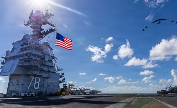 เรือบรรทุกเครื่องบิน ยูเอสเอส อาร์.ฟอร์ดถึงภูมิภาคแคริบเบียน เสริมปฏิบัติการในเวเนซุเอลา