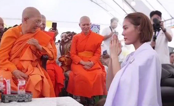 เปิดภาพล่าสุด เจนี่ เทียนโพธิ์สุวรรณ นุ่งขาวห่มขาว เตรียมบวชสามเณรีวันนี้