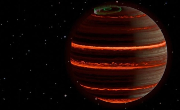 กล้องโทรทรรศน์อวกาศเจมส์ เวบบ์ (JWST) รายงานสภาพอากาศดาว SIMP-0136 พบทั้งพายุและแสงออโรราปกคลุม