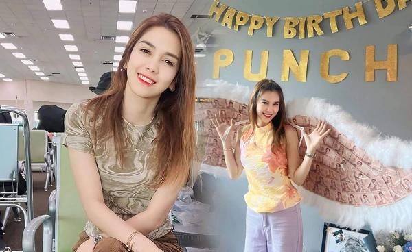 ผู้หญิงตาดำๆ พั้นช์ วรกาญจน์ ฉลองวันเกิด อวดหน้าใสแบบโกงอายุ41ปี