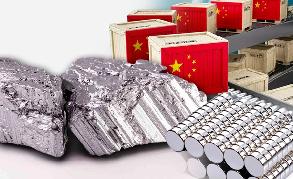 จีนส่งออกแม่เหล็กแร่หายากพุ่งกว่าสองเท่า