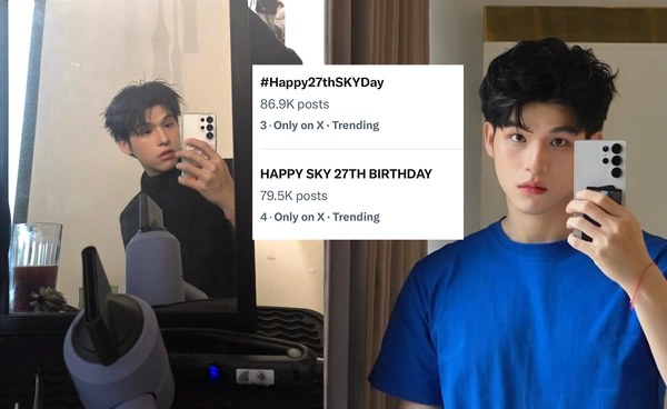 "สกาย วงศ์รวี" โตอย่างมีคุณภาพ อายุครบ 27 ปี แฟนคลับแห่ติดแฮชแท็กขึ้นเทรนด์บน X