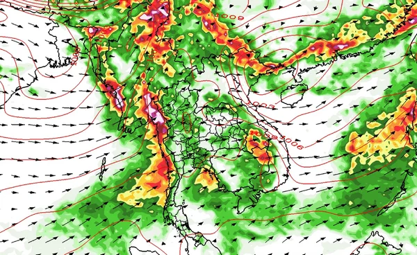 2- 7 มิ.ย.68 ฝนตกลดน้อยลง  ยกเว้นด้านรับมรสุม ฝนตกหนัก