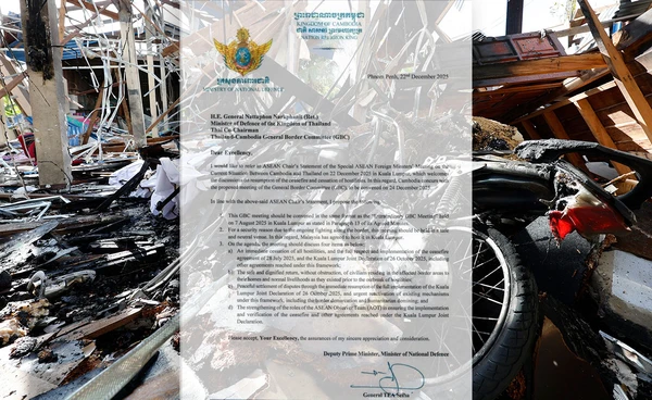 กัมพูชาส่งหนังสือขอเจรจาหยุดยิงตามกลไก GBC ไทยย้ำต้องพิสูจน์ความจริงใจ 