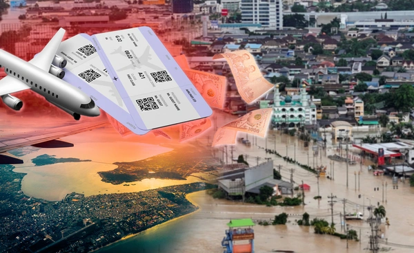"น้ำท่วมใต้" กระทบการบิน-ตั๋วแพง