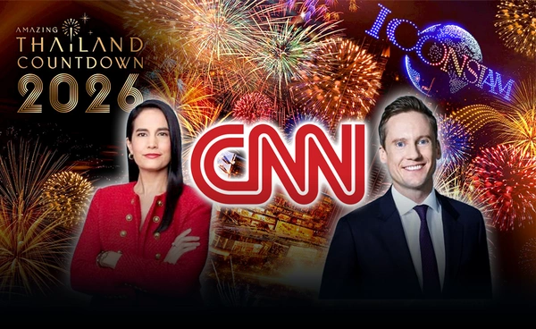 CNN ปักหมุดเลือก "ไอคอนสยาม" ฐานถ่ายทอดสด New Year’s Eve 2025