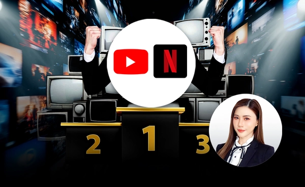 ธุรกิจ "ทีวี" เปลี่ยนไป  สตรีมมิงแซงหน้า  YouTube Netflix ครองแชมป์