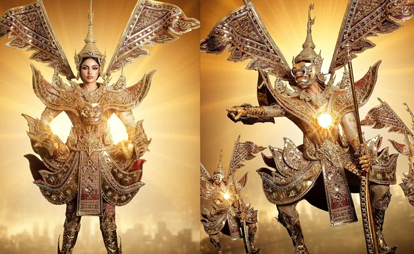 "ไทยแลนด์" เปิดตัวชุดประจำชาติสุดทรงพลัง ส่ง "วีนา ปวีนา" สู่เวที Miss Universe 2025