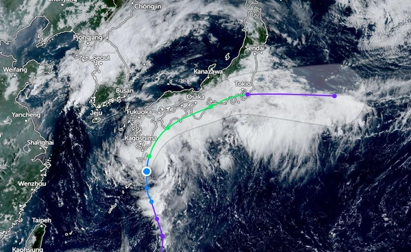พายุ “เผ่ย์ผ่า” ก่อตัว จ่อถล่มญี่ปุ่น 4-5 ก.ย.นี้ 