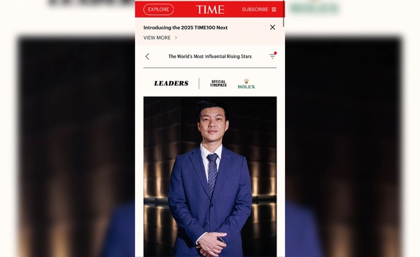 “ณัฐพงษ์ เรืองปัญญาวุฒิ” ติดโผ TIME100 Next 2025 หมวดผู้นำโลก