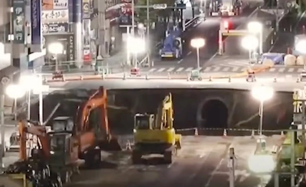 ย้อนรอย “หลุมยุบเมืองฟุกุโอกะ” ซ่อมเสร็จพร้อมใช้ใน 7 วัน รวดเร็วดังปาฏิหาริย์