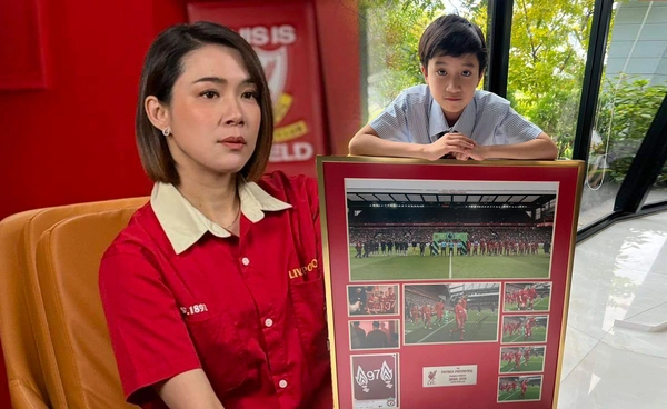 นิหน่า สุฐิตา ร่วมอาลัย ดิโอโก้ โชต้า เสียชีวิต โพสต์ภาพลูกชายเคยจูงมือลงสนาม