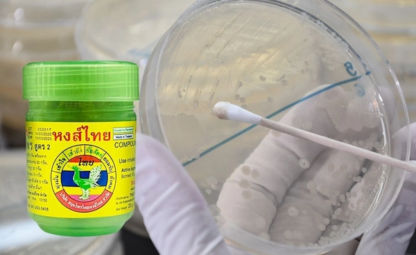 เชื้อคลอสตริเดียม เพอร์ฟริงเจนส์ ในยาดมหงส์ไทย อาจทำให้หายใจลำบาก ไอ ปวดปากและลำคอ 