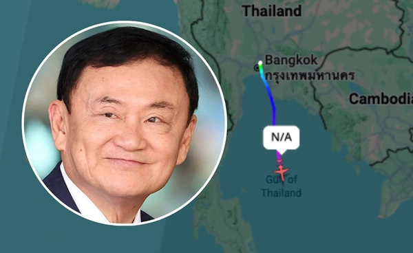 ไทม์ไลน์ “ทักษิณ” บินสิงคโปร์ – ตม.ยันไร้อำนาจกักตัว หลังศาลยกฟ้องคดี 112